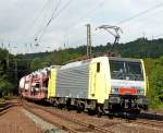 DB Schenker 189 915 mit gemischten Gterzug am 04.09.10 in Jossa