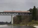 Der 420 001 bei der berfahrt ber die Grohesseloher Brcke, bei Mnchen am 18.04.2010 bei seiner Letzten Sonderfahrt.