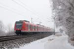 423 173-4 als S2 nach Altomünster wurde am 22.01.17 zwischen Markt Schwaben und Poing fotografiert.