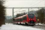 442 257 als RE 9 nach Siegen am 26.01.13 in Eiserfeld