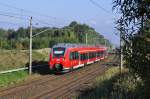 Als S2 nach Güstrow rollt der 442 359 am 01.10.2015 durch Sildemow.