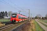 442 341 als S3 nach Güstrow ,hier am 13.03.2017 in Gragetopshof.