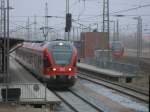 Fr 429 030 links und 429 028 hie Bergen/Rgen fr drei Stunden Endstation am 04.Mrz 2011.