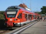 429 028-4 stand,am 21.Juli 2013,in Binz zur Rckfahrt als RE 13176 nach Lietzow bereit.