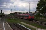 442 831-4 als RB14 (RB 18568) von Senftenberg nach Berlin-Schnefeld Flughafen, bei der Einfahrt in Knigs Wusterhausen.