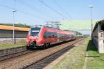 442 605-2  Stockheim  für den Franken-Thüringen-Express auf einer Testfahrt in Leuna Werke Süd.