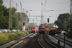 Am Morgen des 30.05.2016 traf 232 668-4 vor dem Hp Rostock-Bramow auf 442 844