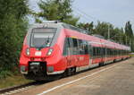 442 342 als S1(Warnemünde-Rostock)bei der Einfahrt im Haltepunkt Rostock-Holbeinplatz.21.08.2020