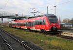 442 839 als S2(Warnemünde-Rostock)bei der Ausfahrt in Warnemünde-Werft.21.11.2021