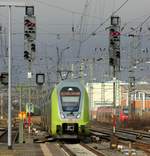 DB/NAH.SH 445 027 hat als RE7 nach Hamburg Einfahrt in Neumünster 25.02.2020 II