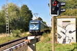 RE13 Ersatzzug in Boisheim gen D�lmen fahrend.