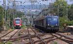 Mit lautem Tröööööt rumpelte der Henkelzug mit Zuglok 139 287-7 durch den Koblenzer Hbf.