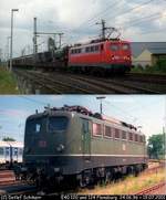 E40 120/ 140 120-7 Flensburg-Weiche 24.06.1996 und E40 124/ 140 124-9 Flensburg-Peelwatt 19.07.2001