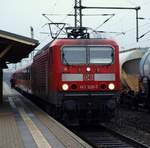 143 920-7 aus Stuttgart als Gastlok im Norden und hier mit der RB auf dem Weg nach Flensburg.