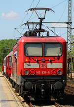DB Regio Kiel 143 839-9 | ++ 03/2019 Opladen, Schleswig 28.05.2012 (üaV)