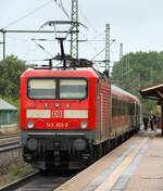 DB Regio Kiel 143 352-3 | RBH 133, seit 08/2018 abgestellt in Karsdorf, Scheswig 23.07.2011 (üaV)