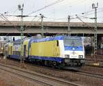 Die zweite Neue der Metronom: 146 542-6 mit dem ME nach Bremen Hbf verlässt hier HH-Harburg. 02.03.2013