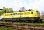Die gelbe EGP 151 007 , REV/EGP/25.3.2022, stand in Pattburg/Padborg in der Südabstellung, machte aber keinerlei Anstalten, den für sie bereitgestellten Zementexpreß nach Deuna zu übernehmen, 30.04.2024
