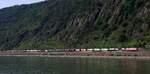 DB 152 024-6 mit Kesselwagen unterwegs Richtung Koblenz. Kestert 14.08.2025