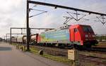 DB 185 401-7 REV/LMR 9/13.11.17 mit Güterzug in Pattburg, 01.10.2020