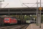 DB 185 311 und 229 mit Kohle-Express Richtung Süden. HH-Harburg 03.10.2020