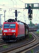 DB 185 134-4 mit Güterzug Durchfahrt Bremen Hbf. 11.06.2022