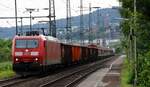 DB 185 059-3 REV/LMR 9/04.05.18 mit Güterzug gen Oberwesel unterwegs. Bingen 07.08.2024