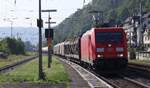 DB 185 278-9 mit Mischer Durchfahrt Oberwesel 13.08.2025