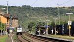 RP/LINEAS 186 296-0 mit Autotransportzug gen Bingen unterwegs. Oberwesel 09.08.2024