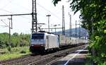 RP 186 495-8 REV/KS/04.09.18, Verl/Sp/08.09.25 mit  Ambrogio  KLV Bingen am Rhein 09.08.2025