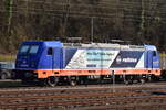 Raildox 187 318 an der Holzverladung in Neckarelz  am 16.1.2025