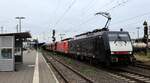 DB 189 090-4 + 189 039-1 REV/KG 9/13.03.19 mit Erzzug. Neuwied 04.08.2024