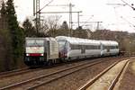 MRCE/TXL 189 150-6/ES 64 F4-150 als Zuglok der Überführungsfahrt DGS 42196(Löhne Gbf-Padborg)hier sehr pünktlich mit -25min bei der Durchfahrt in Schleswig.