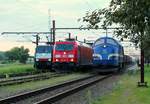 Loktreffen in Padborg: 189 113-4 I-SFR, 185 326-3 der RSC/GC und Mx 1008(in Diensten für RailCare)beim meeting.