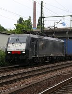 MRCE 189 283/ES F4-283 mit Containerzug, HH-Harburg, 10.09.2012
