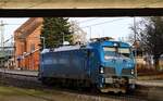 Paribus Rail/Northrail 192 024-8(REV/MMAL/31.03.20) i.E für Delta Rail auf Solofahrt durch HH-Harburg. 15.01.2022