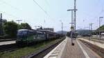 ELOC/RailForcOne 193 955-2 REV/MMAL/21.10.22 mit H-Wagen Ganzzug Durchfahrt Koblenz Hbf. 12.08.2025