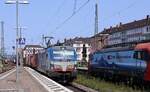 BoxXpress 193 833-1 mit KLV/Containerzug Durchfahrt Koblenz Hbf.