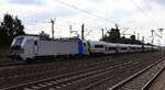 Railpool 7193 218-3 REV/MMAL/09.06.26 mit dem Talgo 1807  Nationalpark Schleswig-Holsteinisches Wattenmeer  auf dem Weg nach Itzehoe/Westerland. HH-Harburg 18.07.2026