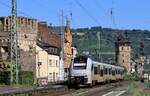 TransRegio/MRB 460 017/517  Sinzig  kurz vor dem Halt in Oberwesel. 06.08.2024