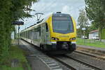 Go-Ahead ET6.08A als RE8 nach Würzburg Hbf  bei der Durchfahrt in Rosenberg. Q3.08.2023