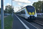 In Kochendorf kommt der DB Hamster 8442 802 gen Bad Friedrichshall Hbf  gefahren am sp�teren sp�teren Nachmittag des 10.10.2026