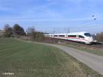 403 031-8 „Westerland/Sylt“ als ICE 787 Hamburg – Mnchen bei Fahlenbach.