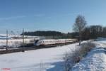 411 030-0  Jena  als ICE 228 Wien - Frankfurt/Main bei Sinsgrün.