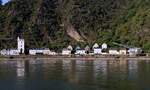 In St.Goarshausen steht der wunderbar erhaltene  Häusener Kran  der früher zum entladen/beladen von Schiffen und der Nassauischen Kleinbahn diente.