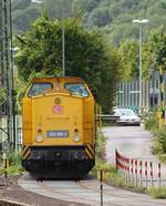 DB Netz 203 308-2 abgestellt am Stellwerk im Hbf Koblenz. 16.09.2013