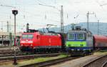 DB 185 126-0 + BLS 420 503-5 Basel bad Bhf 01.06.2012