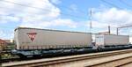 D-VTGCH 37 80 4956 536-9 Gattung Sdggmrss beladen mit PNO/Samskip Aufliegern. Pattburg 19.06.2025