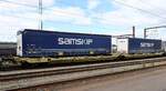 D-GATXD 37 80 4956 164-0 Gattung Sdggmrss beladen SAMSKIP Aufliegern. Pattburg 19.06.2025