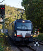 Die SIEMENS Vectron MS X4E – 664 / 193 664-0 (91 80 6193 664-0 D-DISPO) der BRCE - Beacon Rail Capital Europe (München) fährt am 17 September 2024 mit einem KLV-Zug durch den Bahnhof